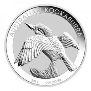 Silbermnze Kookaburra 2011 - 10 Unzen 999 Feinsilber