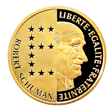 Goldmnze 10 Francs Frankreich 1986 