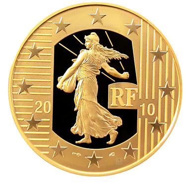 Goldmnze 100 Euro Frankreich La Semeuse 2010