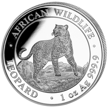 Silbermnze Somalia Leopard 2022 - 1 Unze