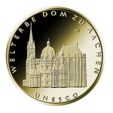 Aachener Dom 2012 Goldmnze - 1/2 Unze - 100 Euro - Prgesttte A