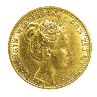 Niederlande Wilhelmina Goldmünze 10 Gulden 1898