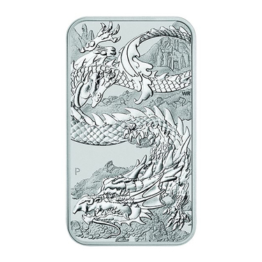 Silbermünze Rectangular Dragon 2023 - Perth Mint - 19 % 1 Unze