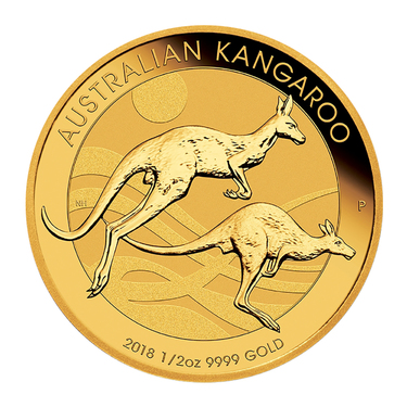 Kangaroo Nugget Goldmnze 2018 - 1/2 Unze