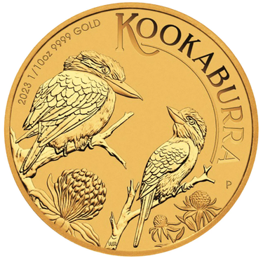 Kookaburra Goldmnze 2023 - 1/10 Unze - Feingold