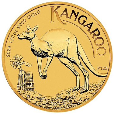 Kangaroo Nugget Goldmnze 2024 - 1/2 Unze
