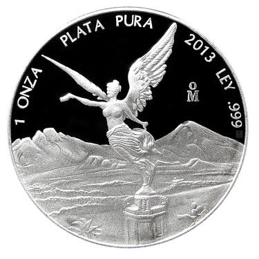 Silbermünze Mexiko Libertad Siegesgöttin 2013 - PP - 1 Unze Feinsilber