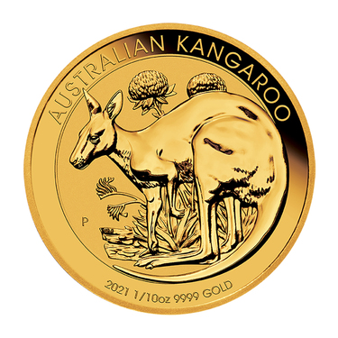 Kangaroo Nugget Goldmünze 2021 - 1/10 Unze