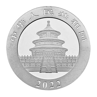 China Panda Silbermünze 10 Yuan 2022 - 19 % - 30 Gramm