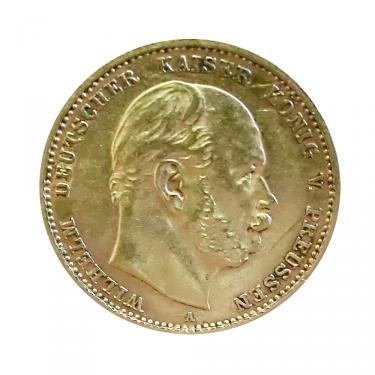 10 Mark Goldmünze Wilhelm I, Preussen 1874-1888 - J.245