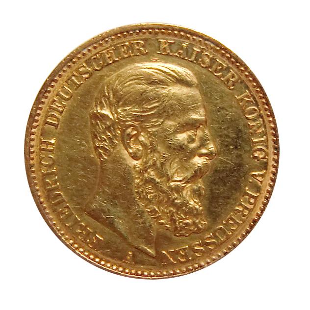 Deutsches Reich 20 Mark Goldmünze 1888