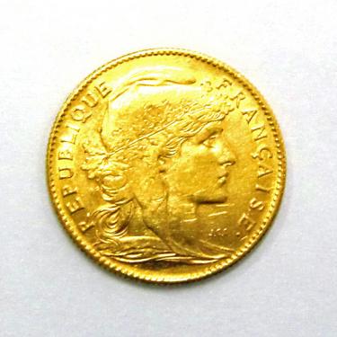 Frankreich Marianne Goldmünze 1907 - 2,90 Gramm Gold