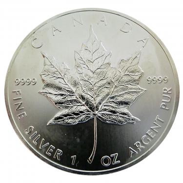 Silbermünze Maple Leaf 2007 - 1 Unze 999 Feinsilber