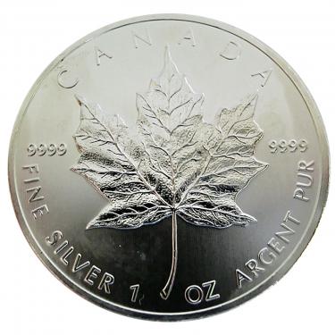 Silbermünze Maple Leaf 2011 - 1 Unze 999 Feinsilber