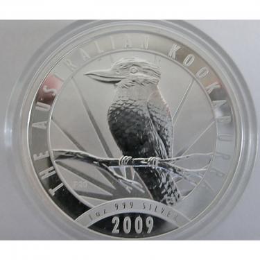 Silbermünze Kookaburra 2009 - 1 Unze 999 Feinsilber
