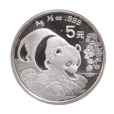 China Panda Silbermünze 1994 - 1/2 Unze