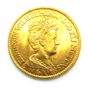 Niederlande Wilhelmina Goldmünze 10 Gulden
