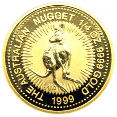 Kangaroo Nugget Goldmünze 1999 - 1/4 Unze