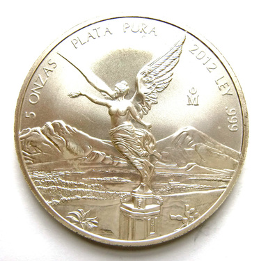 Silbermünze Mexiko Libertad Siegesgöttin - 5 Unzen - 2008