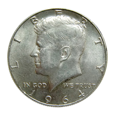 USA Silbermünze 1/2 Dollar Kennedy, Jahrgang 1965-1970