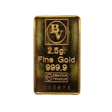 Goldbarren 2,5 Gramm diverse Hersteller LBMA - gebraucht