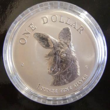 Silbermünze Kangaroo 1995 - 1 Unze geblistert