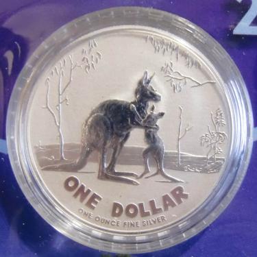 Silbermünze Kangaroo 2007 - RAM - 1 Unze Feinsilber geblistert