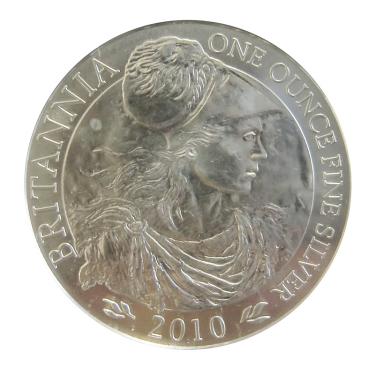 Englische Britannia Silbermünze 2010 - 1 Unze