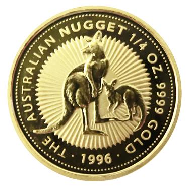 Kangaroo Nugget Goldmünze 1996 - 1/4 Unze