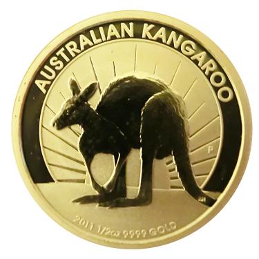 Kangaroo Nugget Goldmünze 2011 - 1/2 Unze