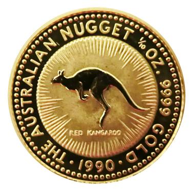 Kangaroo Nugget Goldmünze 1990 - 1/10 Unze
