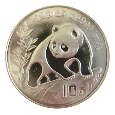 China Panda Silbermünze 1990 - 1 Unze