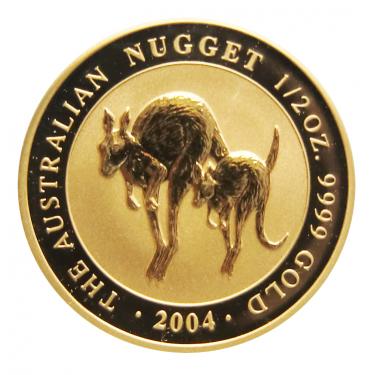 Kangaroo Nugget Goldmünze 2004 - 1/2 Unze