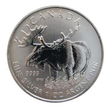 Silbermünze Canada Wild Life Elch 2012 - 1 Unze 999,9 Feinsilber