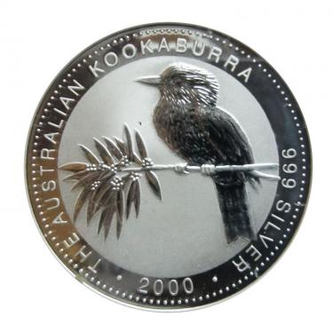 Silbermünze Kookaburra 2000 - 1 Kilo 999 Feinsilber