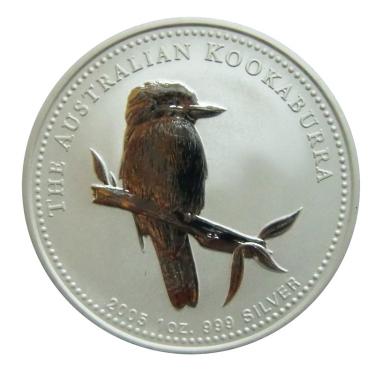Silbermünze Kookaburra 2005 - 1 Unze 999 Feinsilber