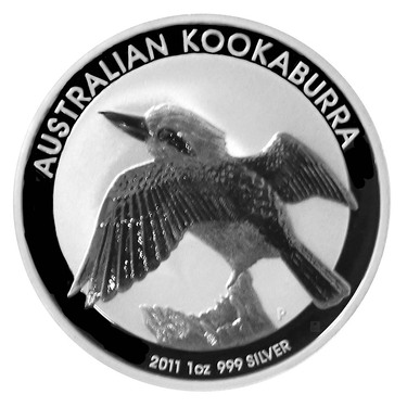 Silbermünze Kookaburra 2011 - 1 Unze 999 Feinsilber