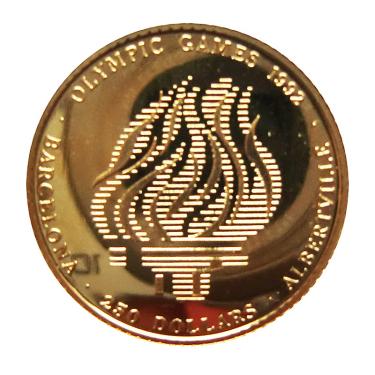 Cook Islands Goldmünze 250 Dollar 1992 Olympia Barcelona