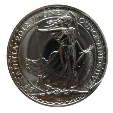 Englische Britannia Silbermünze 2012 - 1 Unze
