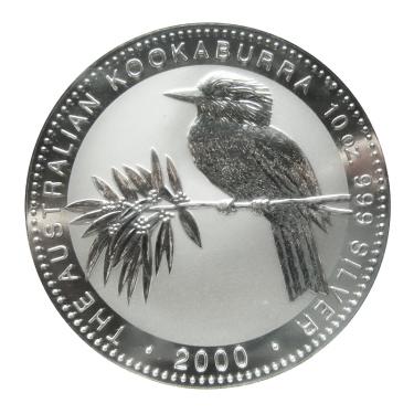 Silbermünze Kookaburra 2000 - 10 Unzen 999 Feinsilber