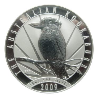 Silbermünze Kookaburra 2009 - 10 Unzen 999 Feinsilber