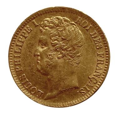 Frankreich 20 Francs Goldmünze Louis Philippe 1831