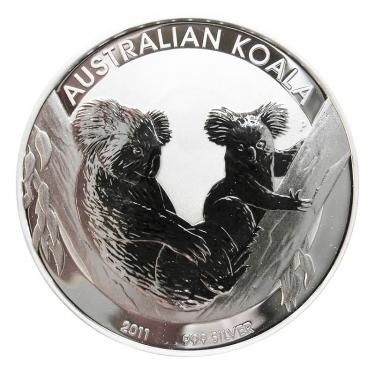 Silbermünze Koala 2011 - 10 Unzen 999 Feinsilber