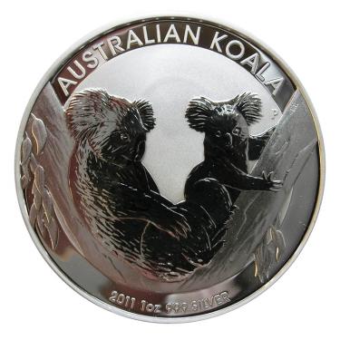 Silbermünze Koala 2011 - 1 Unze 999 Feinsilber