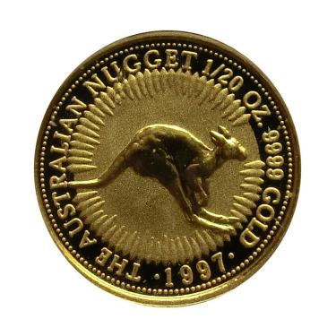 Kangaroo Nugget Goldmünze 1997 - 1/20 Unze