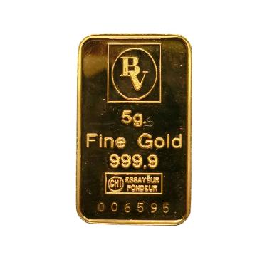 Goldbarren 5 Gramm diverse Hersteller LBMA - gebraucht