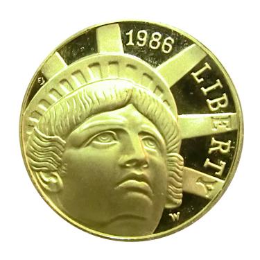 USA Liberty 100 Jahre Freiheitsstatue Goldmünze 1986