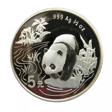 China Panda Silbermnze 1997 - 1/2 Unze