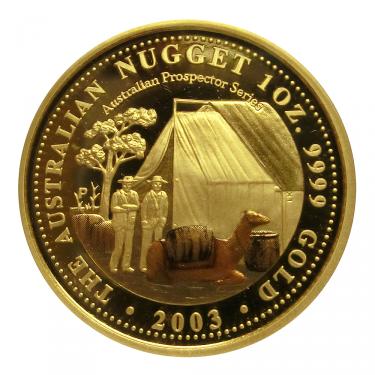 Australian Prospector Nugget Goldmünze 2003 - 1 Unze