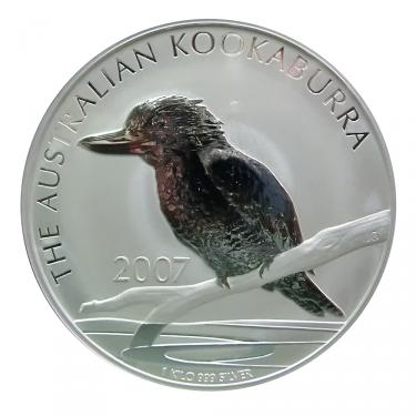 Silbermünze Kookaburra 2007 - 1 Kilo 999 Feinsilber